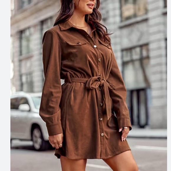Lands' End Brown Long Sleeve Dress - Picture 3 of 8